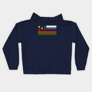 The National Flag of WUBRGania! | MTG Mana Color Design Kids Hoodie